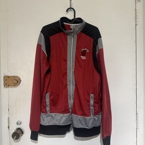 Zipway NBA Basketball Men's Big and Tall Miami Heat Walt Full Zip Jacket, Red XL